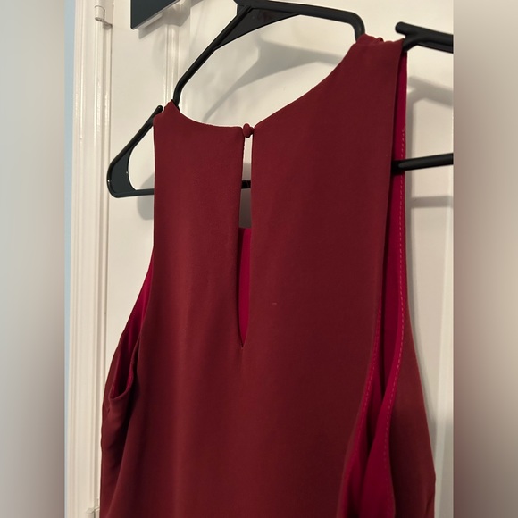 TINLEY ROAD SLEEVELESS BURGUNDY MINI DRESS - Picture 4 of 4
